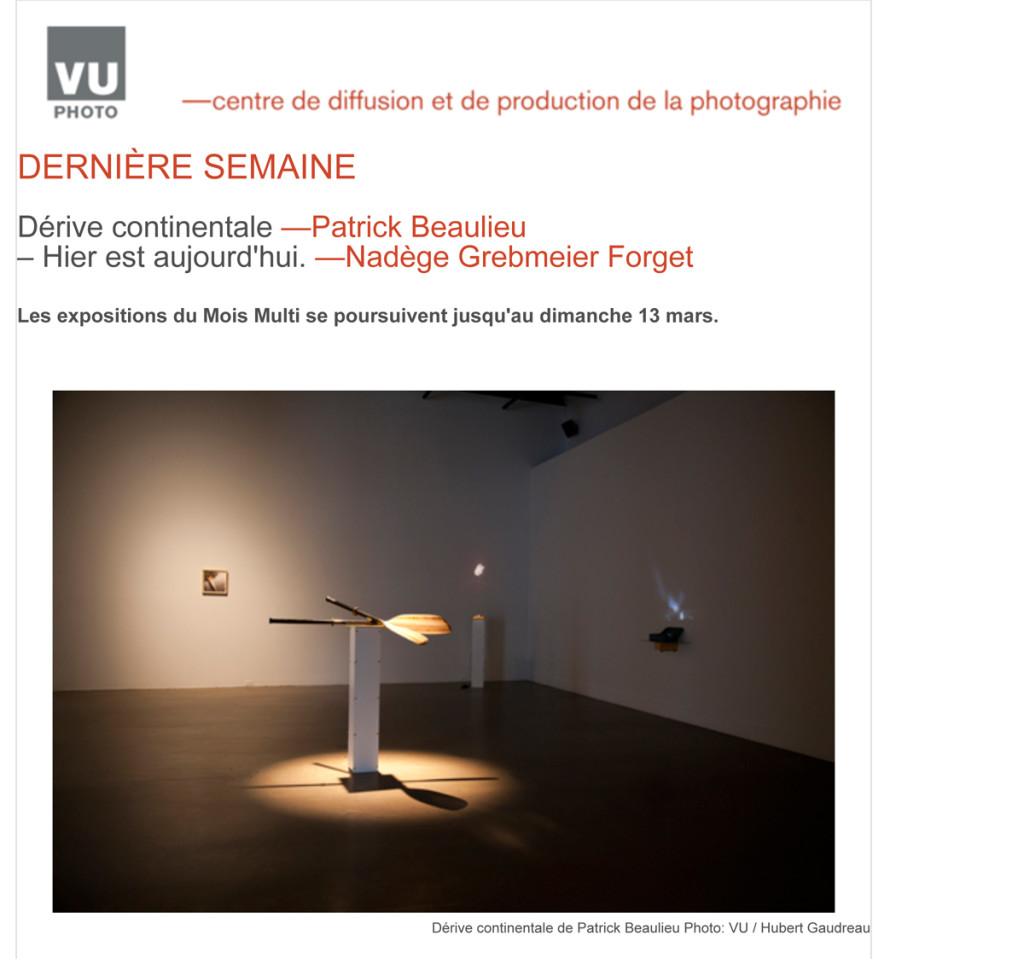Rappel : Patrick Beaulieu et Nadge Grebmeier Forget