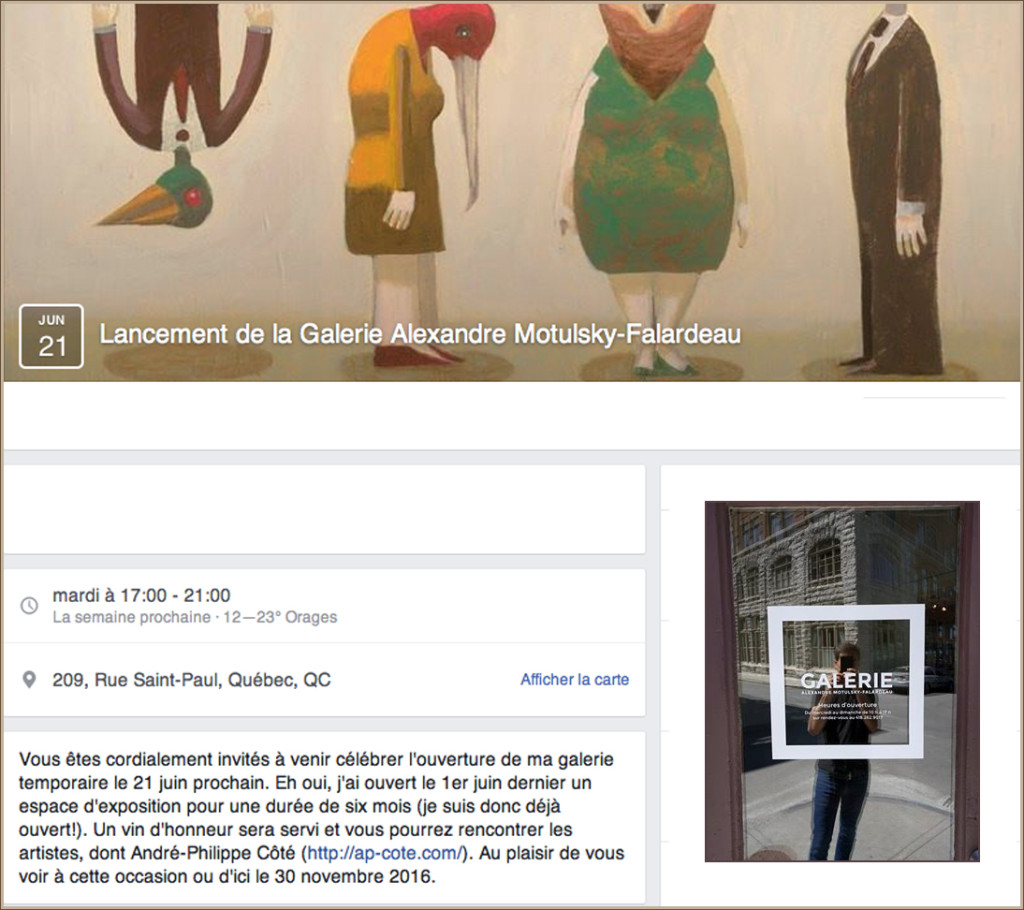 lancement galerie
